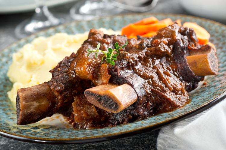 red wine paired short ribs
